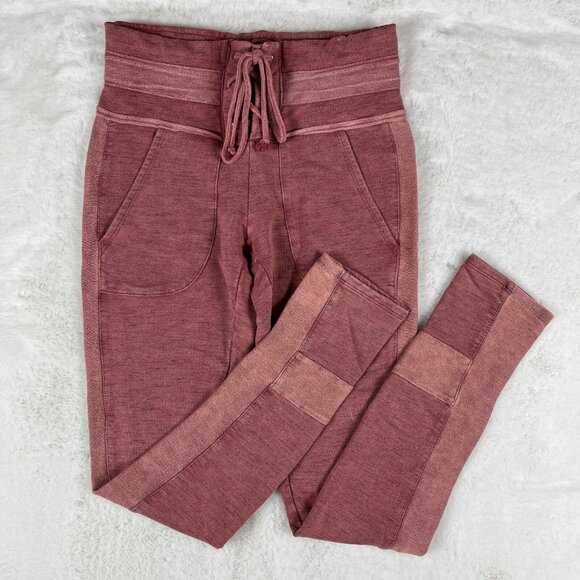 NEW Free People Movement French Terry Bodhi Leggings Pink  SMALL - Picture 5 of 11